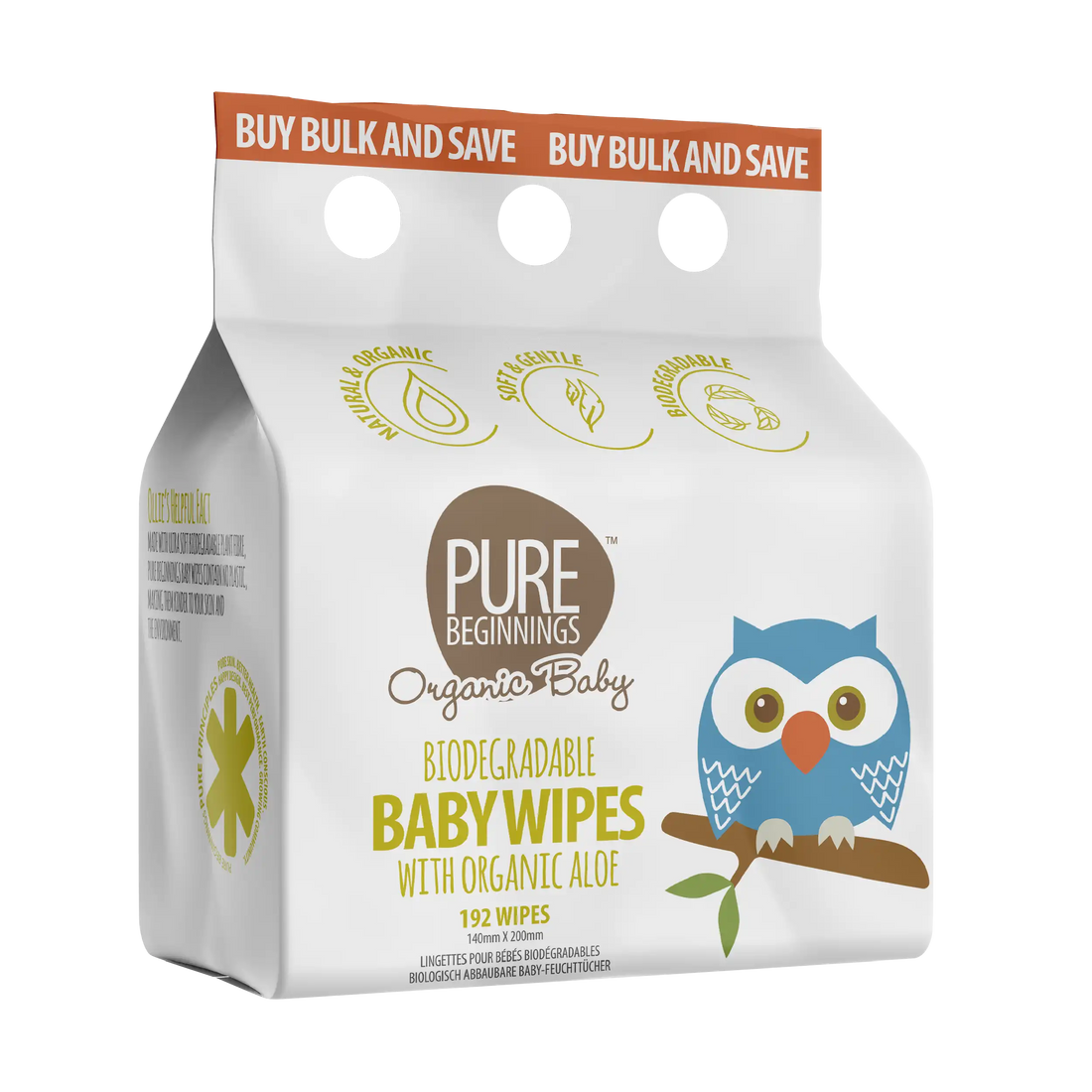 BIODEGRADABLE BABY WIPES (TRIPLE PACK)