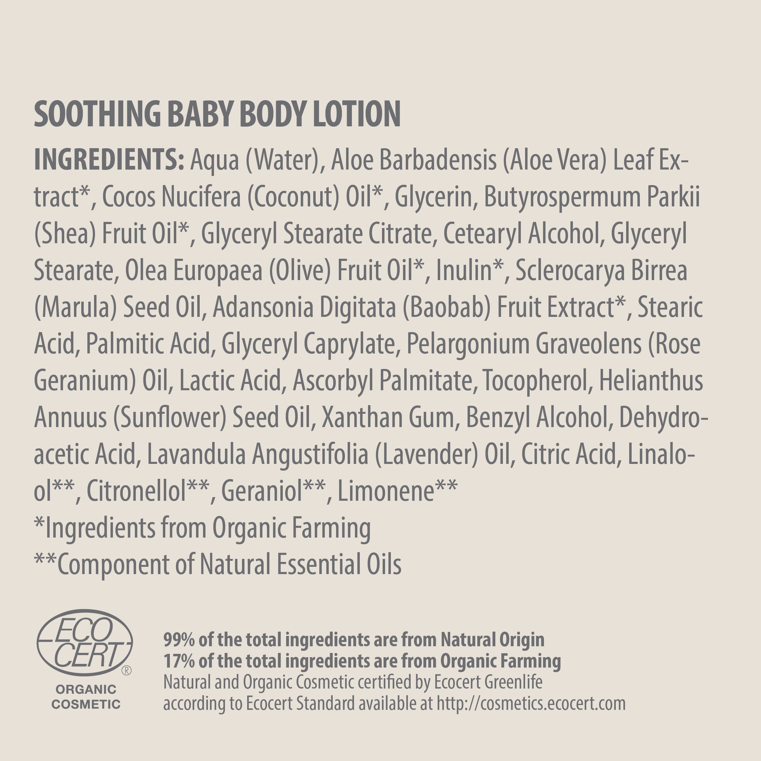 BABY BODY LOTION