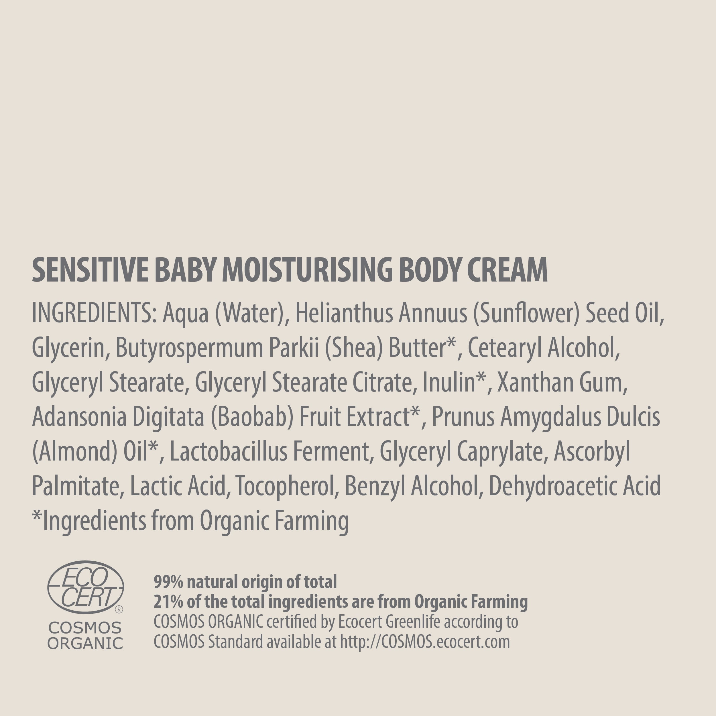 MOISTURISING BODY CREAM