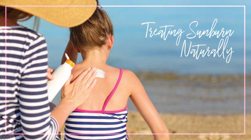 Treating sunburn naturally