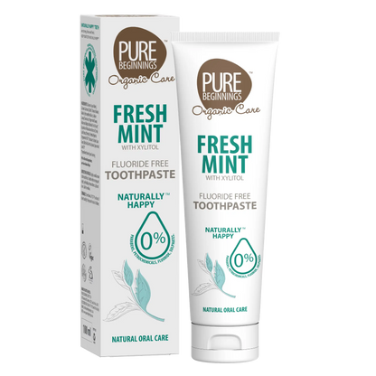 Fresh Time Toothpaste Fluoride-Free Mint Toothpaste with Xylitol | Family Safe – Pure Beginnings