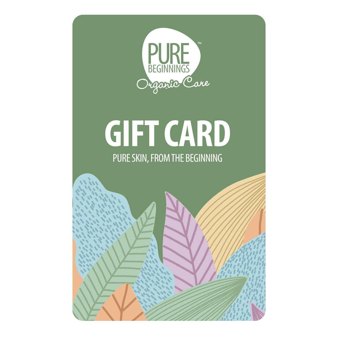 PURE BEGINNINGS GIFT CARD