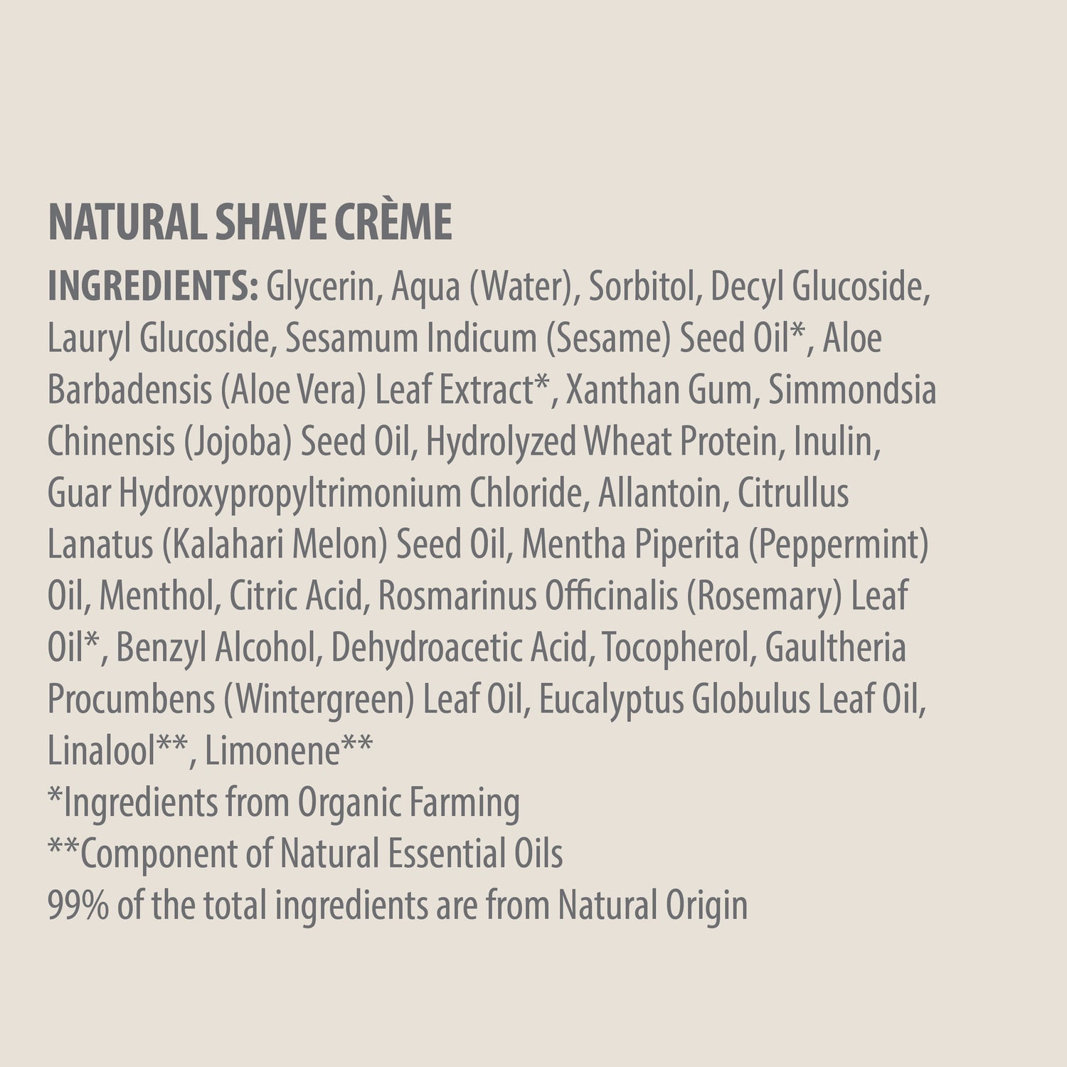REFRESHING SHAVE CRÈME