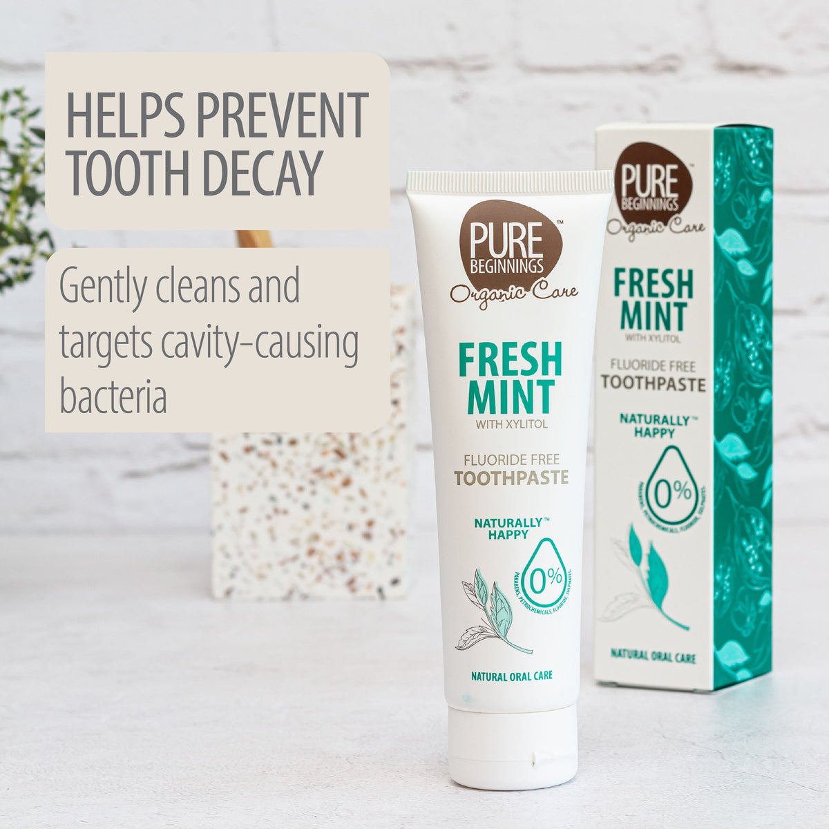 Fluoride-Free Mint Toothpaste with Xylitol | Family Safe – Pure Beginnings