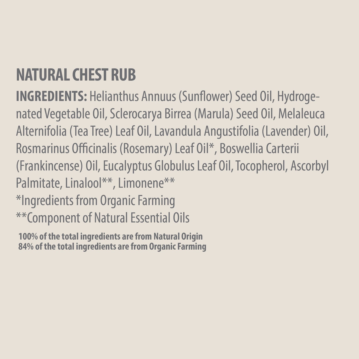 BABY &amp; KIDS NATURAL CHEST RUB