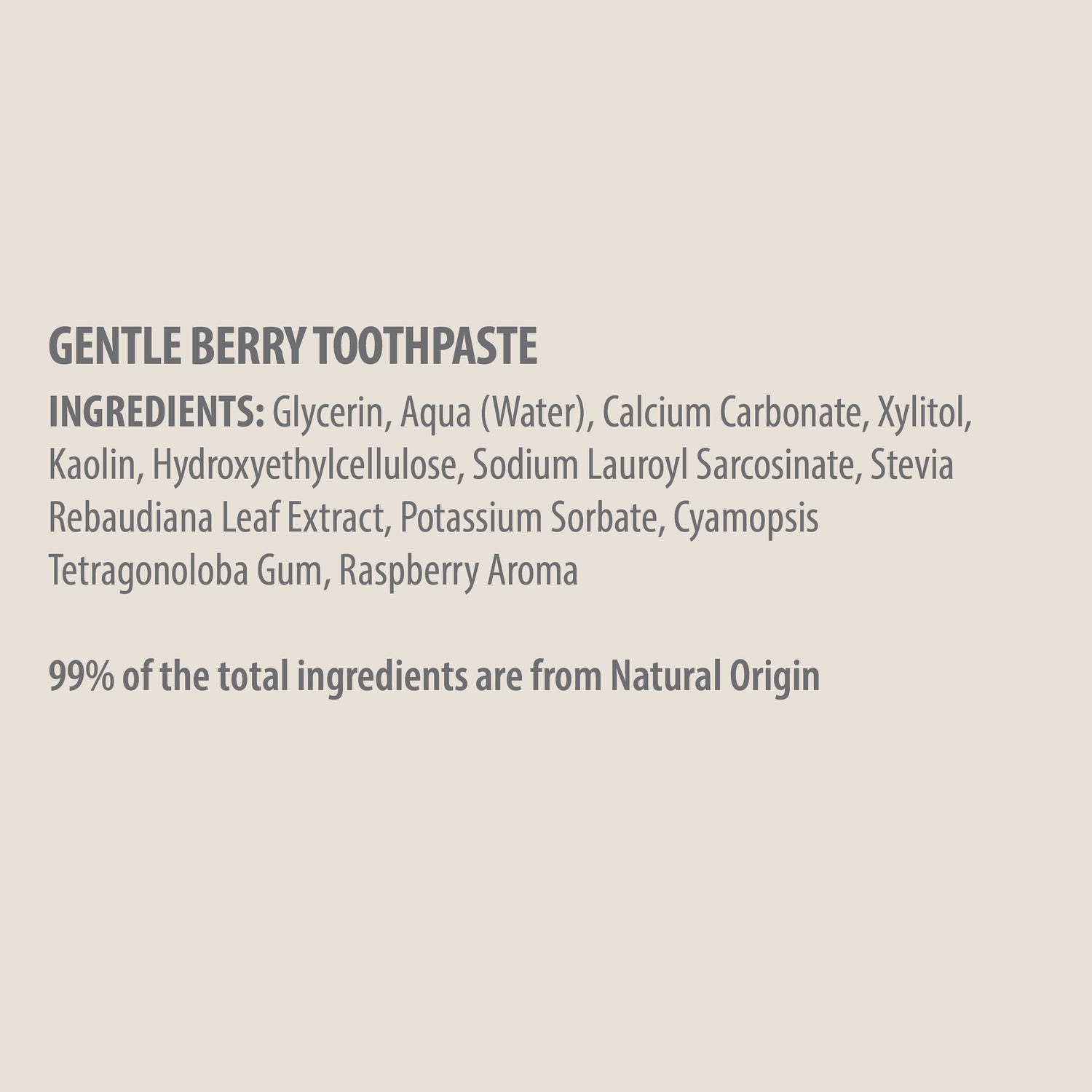 GENTLE BERRY TOOTHPASTE