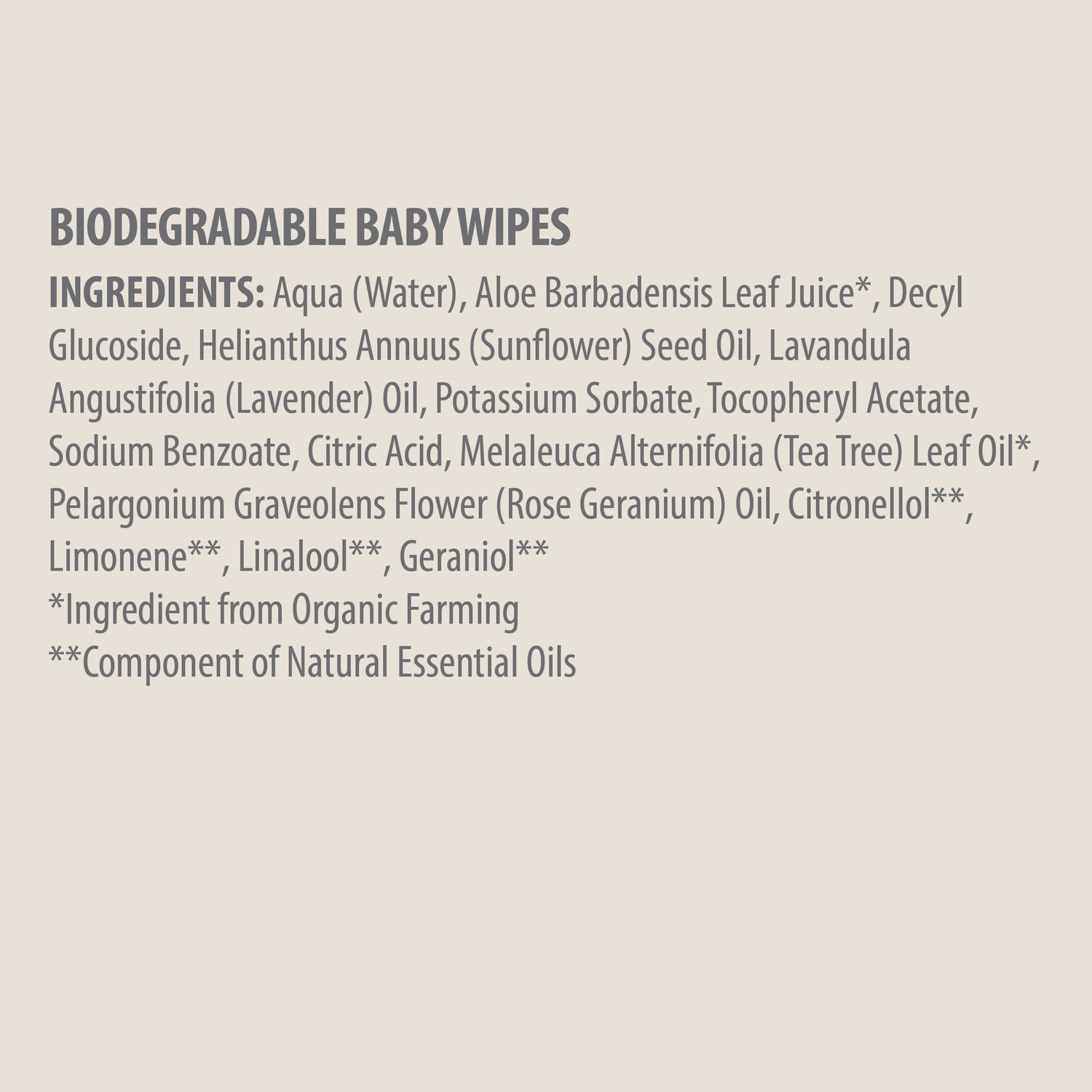 BIODEGRADABLE BABY WIPES